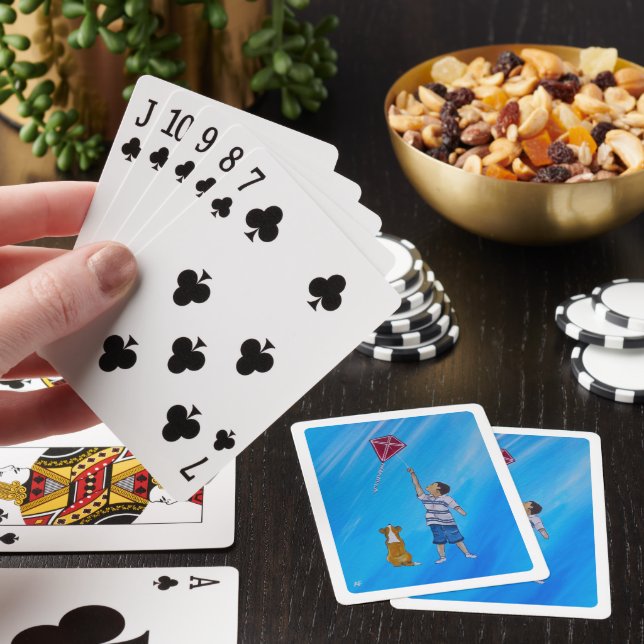 Lättare än luft-målning av Alfred Fox Casinokort (På plats)