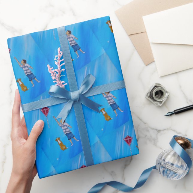 Lättare än luft-målning av Alfred Fox Presentpapper (Gifting)