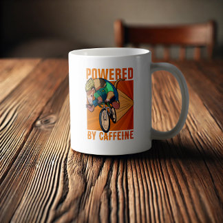 Lättare Anteater med Caffeine Cyclist Tecknad Kaffemugg