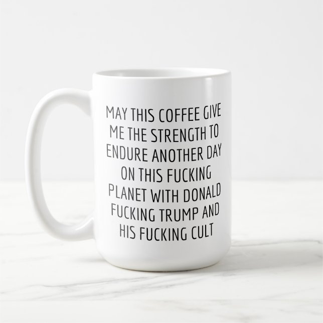 Lättare anti Trump Politisk medarbetare Gift, libe Kaffemugg (Vänster)