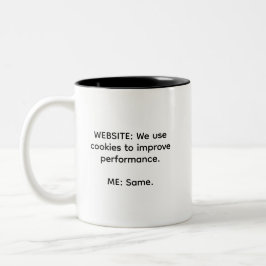 Lättare Använda Cookies Förbättra prestandaarbetet Två-Tonad Mugg