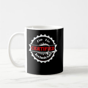 Lättare Auktoriserad Zip Tie Technician Mechanic F Kaffemugg