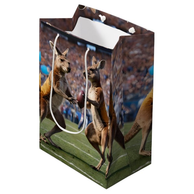 Lättare Australian Kangaroos Spelande Football (Framsidan Vinklad)
