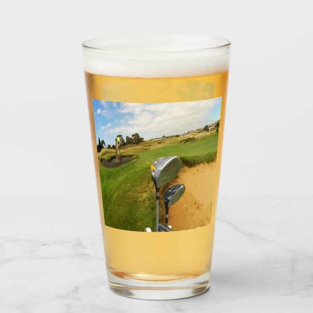 Lättare australiska Golf Design, Beer Glass Glaskopp (Framsida fylld)