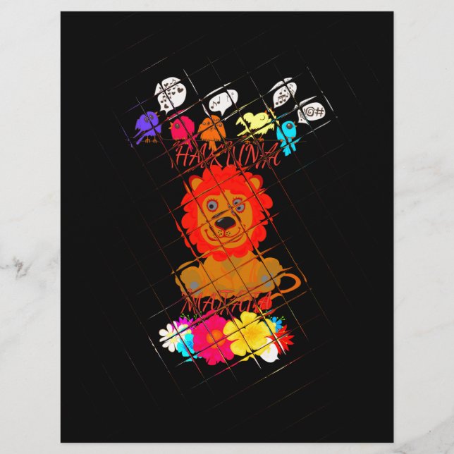 Lättare Baby Lejona Kung: Hakuna Matata Art Design (Framsida)