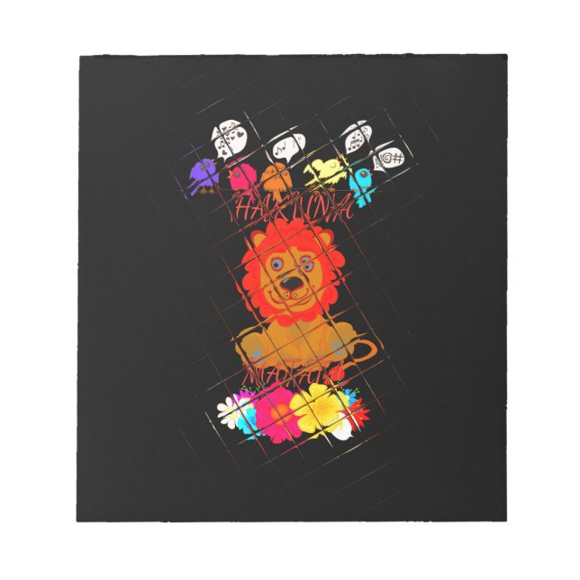 Lättare Baby Lejona Kung: Hakuna Matata Art Design Anteckningsblock (Framsida)