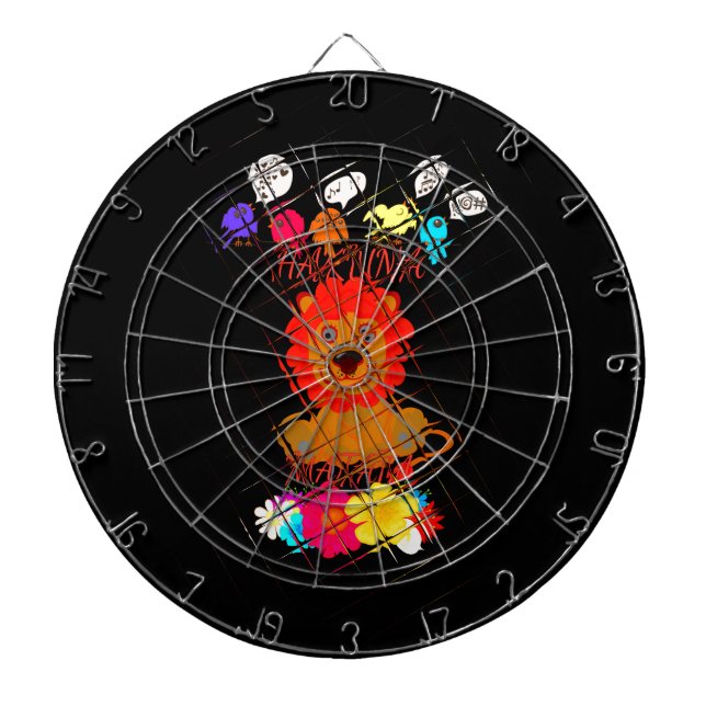 Lättare Baby Lejona Kung: Hakuna Matata Art Design Darttavla (Framsidan)