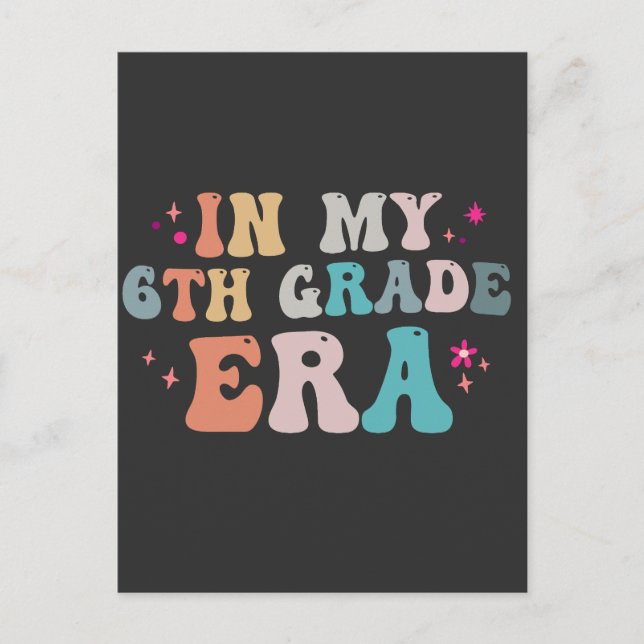 Lättare Back to school i min 6e-Klass era-lärare Vykort (Framsida)