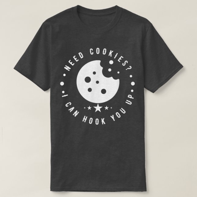 Lättare Baking Cookies-citat, Coola Cooking Baking T Shirt (Design framsida)