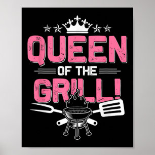 Lättare Bbq Älskare Grill-grafik för kvinnor flick Poster