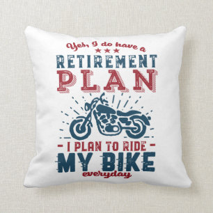 Lättare Biker Pension-plan Ride My Bike Kudde