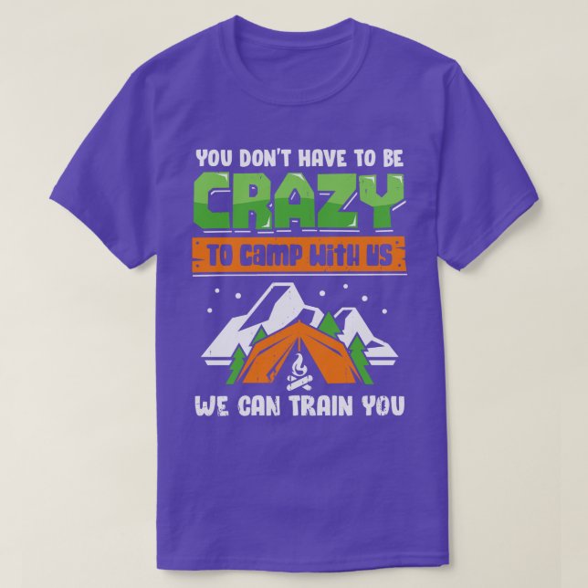 Lättare Camping Resa Vacation Friends Camper Gift T Shirt (Design framsida)