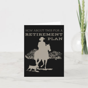 Lättare Cowboys Pension-plan Horseck Riding Kort