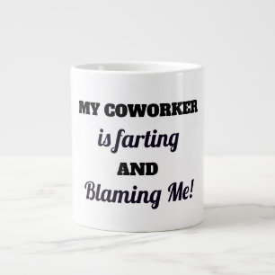 Lättare Coworkers Farting Coffee Mugg Jumbo Mugg
