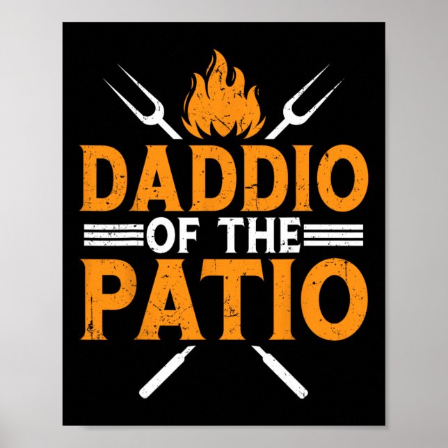 Lättare Daddio Fars dag Bbq Grill Da Poster (Framsidan)