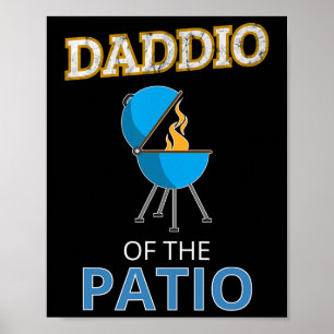 Lättare Daddio Fars dag Bbq Grill Da Poster