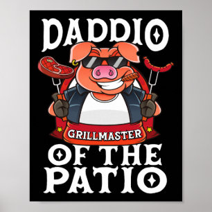 Lättare Daddio Patio Bbq Barbecue Fars dag Poster
