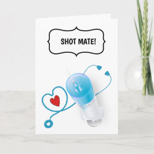 Lättare doktor grattis injektion DIY Kort