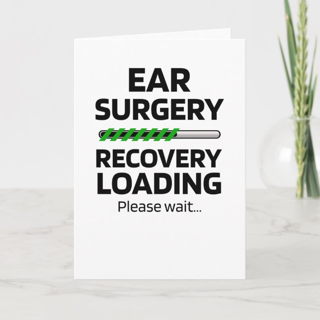 Lättare Ear Surgery Otoply Recovery Gifts Kort (Framsida)