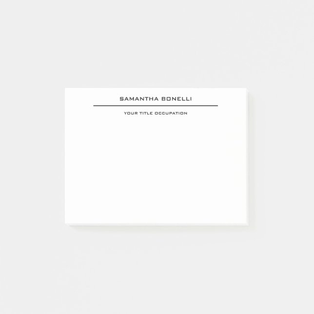 Lättare Elegant, attraktiv minimalist Post-it Block (Framsida)