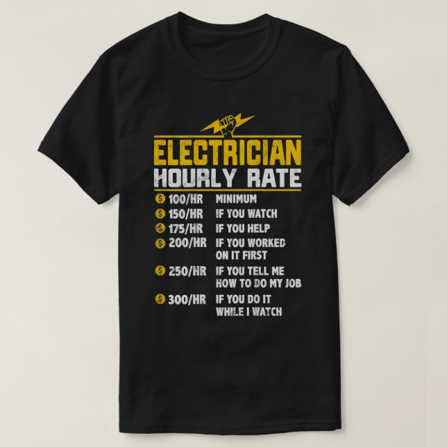 Lättare elektriska timtaxeringsgåvor för Electrici T Shirt (Design framsida)