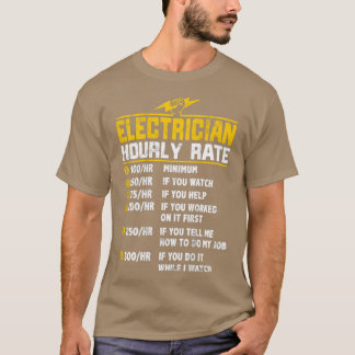 Lättare elektriska timtaxeringsgåvor för Electrici T Shirt