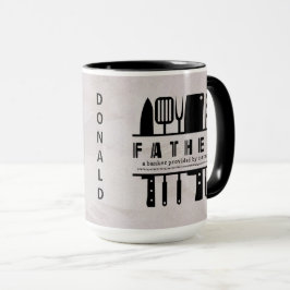 Lättare Far Pappa Beige och svart två Tone Mugg