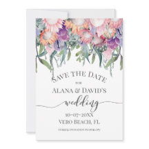 Lättare Färgad Exotic Protea Flowers Spara datumet