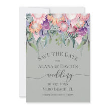 Lättare Färgad Exotic Protea Flowers Spara datumet