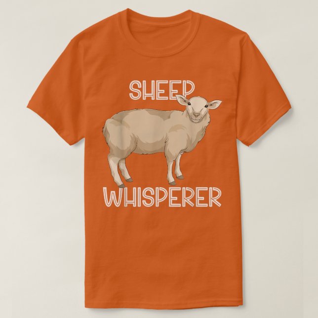 Lättare Fårvitling Whisperer Farm Animal Farmer S T Shirt (Design framsida)