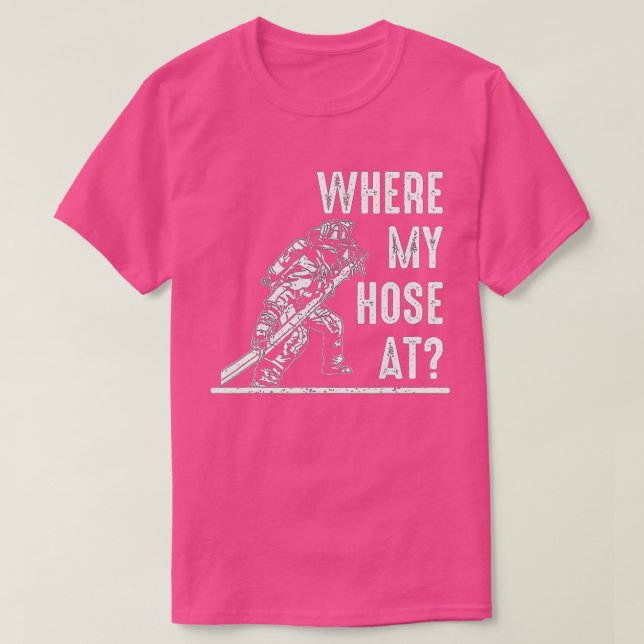 Lättare Firefighter ger för manar kvinnor Fireman  T Shirt (Design framsida)