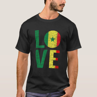 Lättare Flagga från Senegal T Shirt
