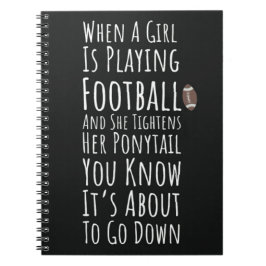 Lättare fotbolls-gåvor på hösten för flickor och s anteckningsbok