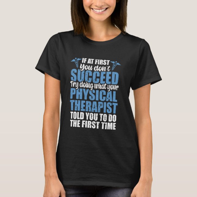 Lättare fysisk terapi PT, Retro Physical Therapis T Shirt (Framsida)