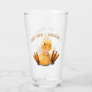 Lättare Glass Gift med Lycklig Anka - Cheers Glaskopp