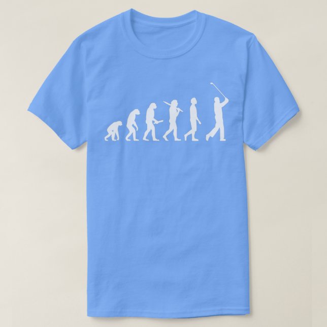 Lättare Golf Evolution-gåva för golfspelare T Shirt (Design framsida)
