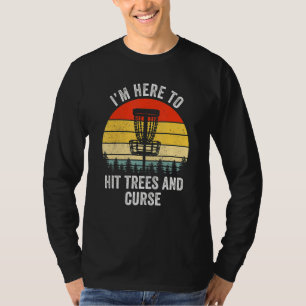 Lättare golf Retro Slå Träd och kursdisk T Shirt