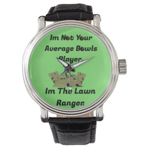 Lättare Gräsmatta Bowls Skogsvaktare, Wrist Watch Armbandsur