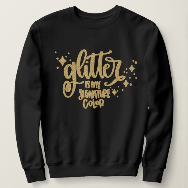 Lättare Guld Glitter-offert för hantverkare T Shirt (Design framsida)