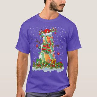 Lättare Handball Snögubbe Julafton Ljus Handball K T Shirt