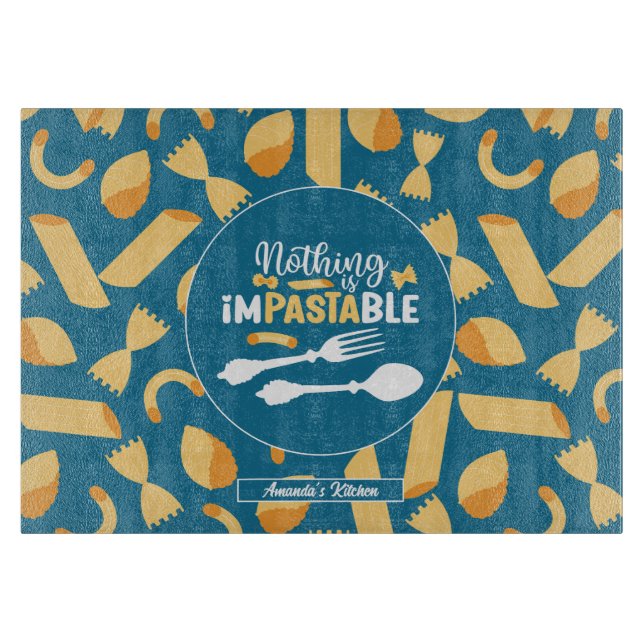 Lättare Italien Food Pun Retro Italy Pasta Mönster (Framsidan)