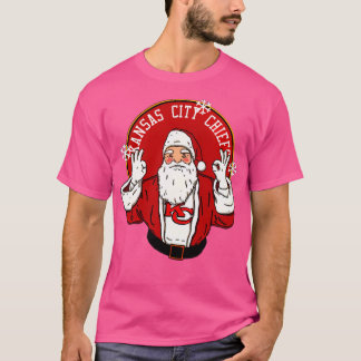 Lättare Jultomten Kärlek Kansas City Chief T Shirt