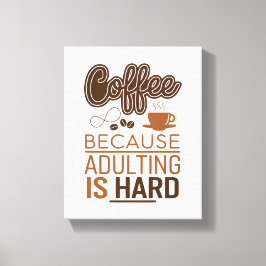 Lättare kaffePerfekt för köket eller kontoret Canvastryck