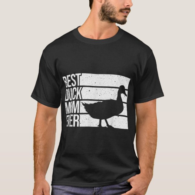 Lättare konst Anka Mamma för kvinnor flickor Mors  T Shirt (Framsida)