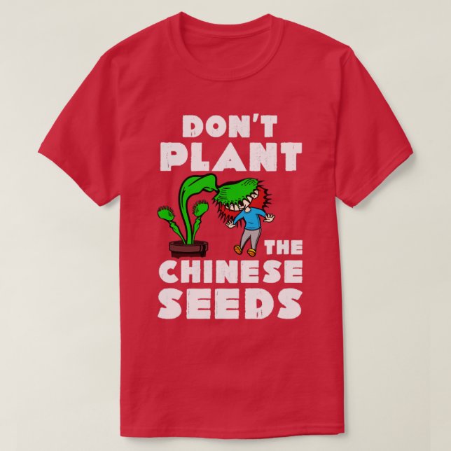 Lättare Konstig kinesiska frön i Mail T Shirt (Design framsida)