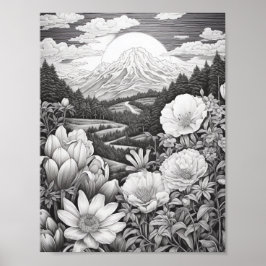 Lättare liggande färgning Poster