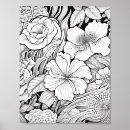 Lättare liggande färgning Poster