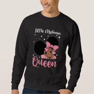 Lättare Little Girl Melanin Black History Magic To Lång Ärmad Tröja