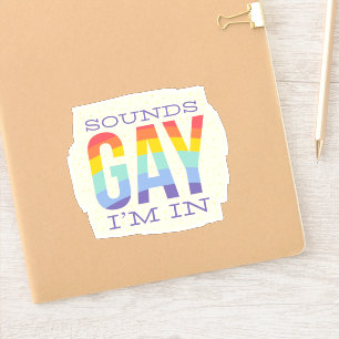 Lättare Ljud Gay II i HBT TQI Rainbow-Pride Klistermärken