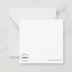 Lättare Logotyp - minimalistisk svart vit Anteckningskort